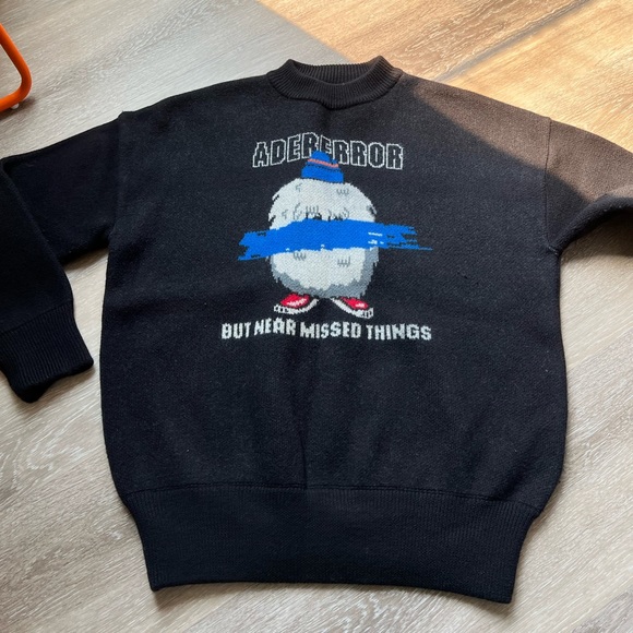 Ader error missed things black graphic sweater - Picture 4 of 12